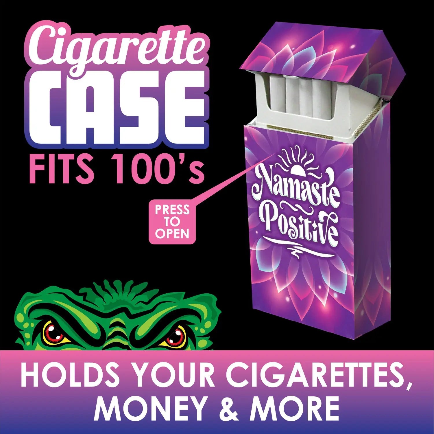 100s Cigarette Storage Case - 10 Pieces Per Retail Ready Display 23721 SMOKEZILLA