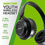 Wireless Headphones Youth with Aux Cable - 6 Pieces Per Retail Ready Display 23724 GADGET GEAR