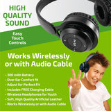Wireless Headphones Youth with Aux Cable - 6 Pieces Per Retail Ready Display 23724 GADGET GEAR