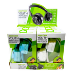 Wireless Headphones Youth with Aux Cable - 6 Pieces Per Retail Ready Display 23724 GADGET GEAR