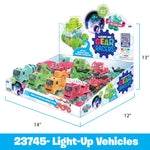 Friction Toy Car Light Up Assortment - 12 Pieces Per Display 23745 KIPP BROTHERS