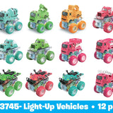 Friction Toy Car Light Up Assortment - 12 Pieces Per Display 23745 KIPP BROTHERS