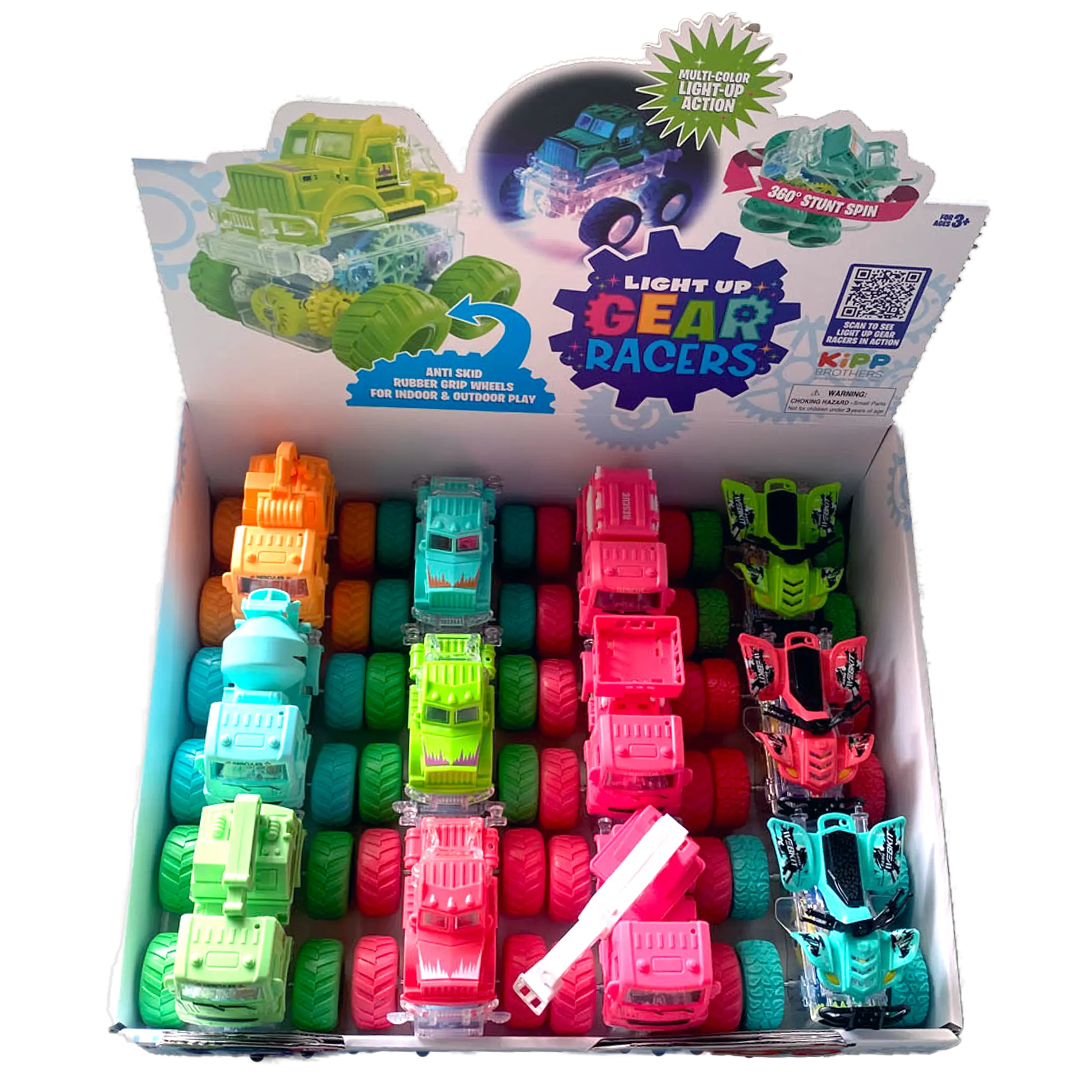 Friction Toy Car Light Up Assortment - 12 Pieces Per Display 23745 KIPP BROTHERS