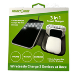 Wireless 3 in 1 Charging Travel Station - 4 Pieces Per Retail Ready Display 23754 GADGET GEAR