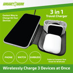 Wireless 3 in 1 Charging Travel Station - 4 Pieces Per Retail Ready Display 23754 GADGET GEAR