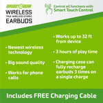 Wireless Earbuds Glow in The Dark with Case - 6 Pieces Per Retail Ready Display 23778 GADGET GEAR