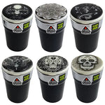 Glow in The Dark Printed Lid Butt Bucket Ashtray with LED Light - 6 Per Retail Ready Display 23786 SMOKEZILLA