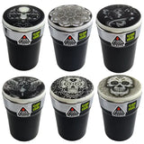 Glow in The Dark Printed Lid Butt Bucket Ashtray with LED Light - 6 Per Retail Ready Display 23786 SMOKEZILLA
