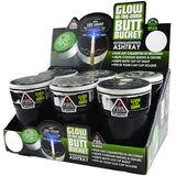 Glow in The Dark Printed Lid Butt Bucket Ashtray with LED Light - 6 Per Retail Ready Display 23786 SMOKEZILLA