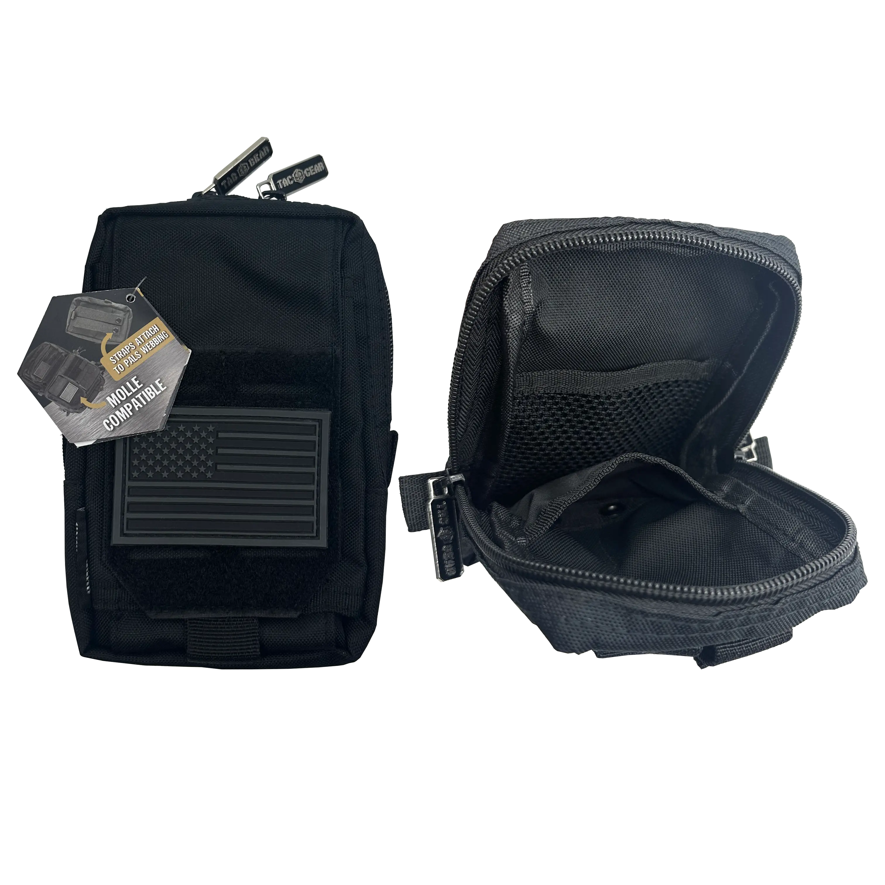 Patriotic MOLLE Small Compartment Pouch - 6 Pieces Per Retail Ready Display 23795 TAC GEAR