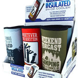 Neoprene 24 Oz Can and Bottle Cooler - 6 Pieces Per Retail Ready Display 23809 POLAR GEAR