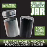 Smell Proof Metal Storage Jar - 12 Pieces Per Retail Ready Display 23864 SMOKEZILLA