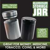 Smell Proof Metal Storage Jar - 12 Pieces Per Retail Ready Display 23864 SMOKEZILLA