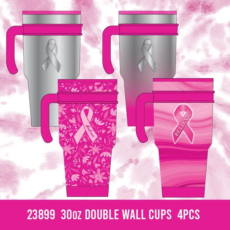 Breast Cancer Awareness Pink Assortment Floor Display - 84 Pieces Per Retail Ready Display 88474 NOVELTY INC