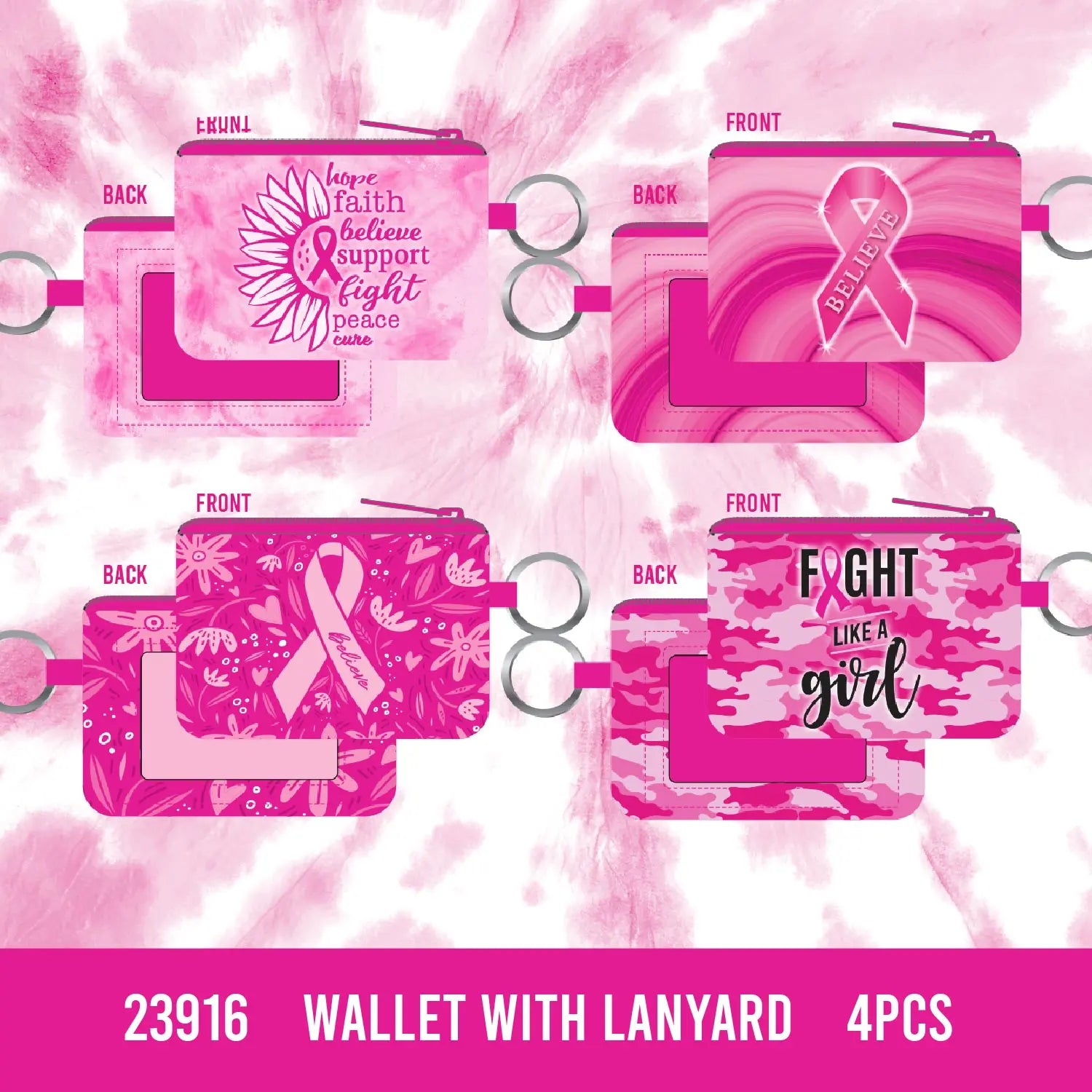 Breast Cancer Awareness Pink Assortment Floor Display - 84 Pieces Per Retail Ready Display 88474 NOVELTY INC