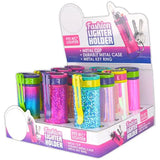 Metal Lighter Case Key Chain with Clip - 12 Pieces Per Retail Ready Display 23929 NOVELTY INC