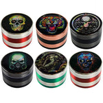 Metal 4 Piece Grinder with Magnetic Closure - 6 Pieces Per Retail Ready Display 23947 SMOKEZILLA