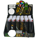 Foil Print Light-Up Lighter - 30 Pieces Per Retail Ready Display 23954 SMOKEZILLA
