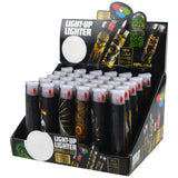 Foil Print Light-Up Lighter - 30 Pieces Per Retail Ready Display 23954 SMOKEZILLA