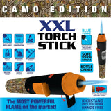 Camo Torch Tower – 3 Tier Metal Countertop Assortment - 39 Pieces Per Retail Ready Display 88671 TORCH BLUE
