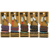 Charging Cable Cool Vibe USB to Micro-USB 3FT - 5 Pieces Per Pack 24041 NOVELTY INC