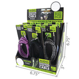 Auxiliary Audio Cable 7FT - 12 Pieces Per Retail Ready Display 24125 GADGET GEAR