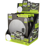 Wireless Charging Pad with Power Cable - 4 Pieces Per Retail Ready Display 24211 GADGET GEAR
