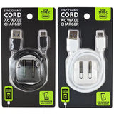 AC Wall Charger USB Port with USB to USB-C Charging Cable - 2 Pieces Per Pack 24506 GADGET GEAR