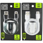 Car Charger USB Port with USB to USB-C Charging Cable Set - 2 Pieces Per Pack 24568 GADGET GEAR
