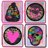 Sequin Cigarette Storage Wallet Assortment - 8 Pieces Per Retail Ready Display 88210 NOVELTY INC