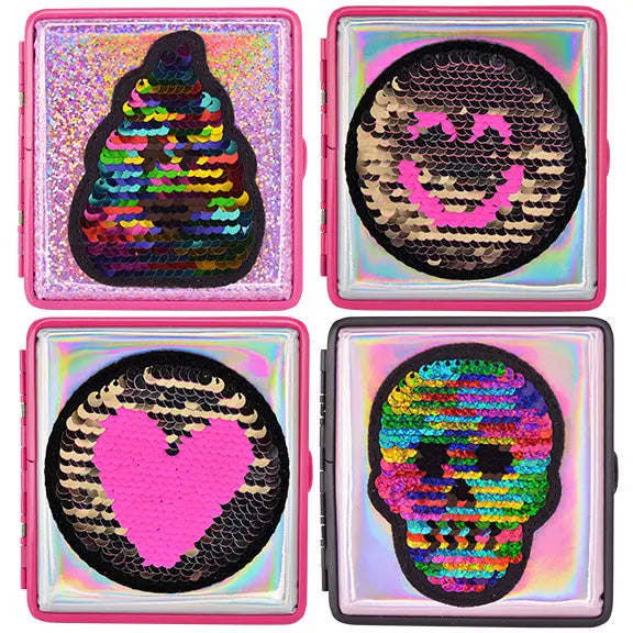 Sequin Cigarette Storage Wallet Assortment - 8 Pieces Per Retail Ready Display 88210 NOVELTY INC