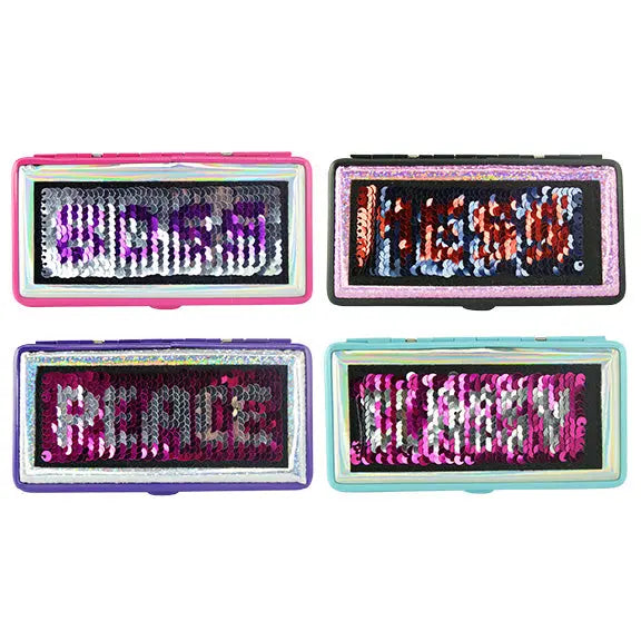 Sequin Cigarette Storage Wallet Assortment - 8 Pieces Per Retail Ready Display 88210 NOVELTY INC