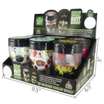 3D Molded Sugar Skull Butt Bucket Ashtray - 6 Pieces Per Retail Ready Display 24709 SMOKEZILLA