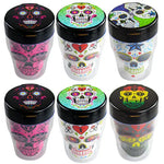 3D Molded Sugar Skull Butt Bucket Ashtray - 6 Pieces Per Retail Ready Display 24709 SMOKEZILLA