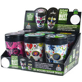 3D Molded Sugar Skull Butt Bucket Ashtray - 6 Pieces Per Retail Ready Display 24709 SMOKEZILLA