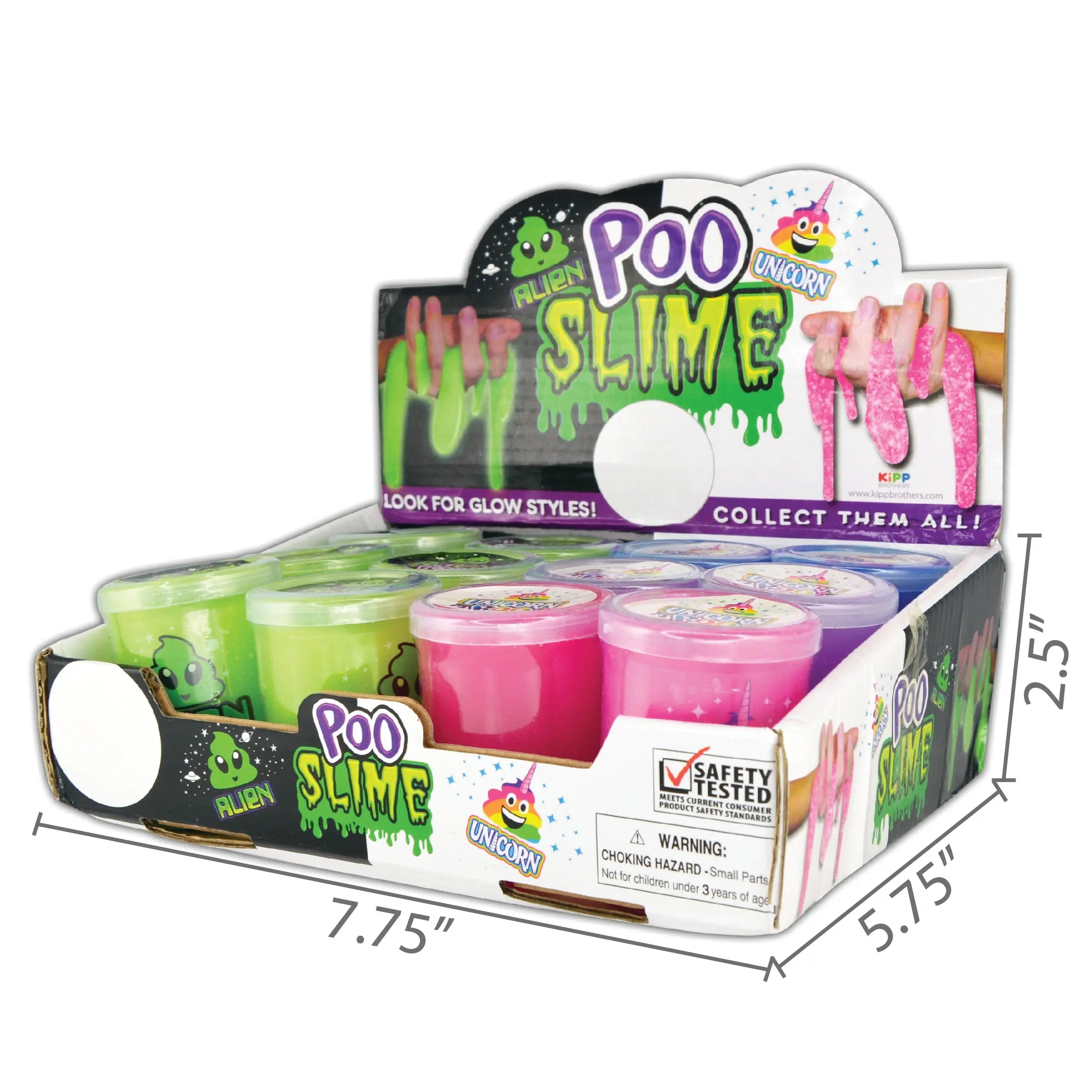 Alien Unicorn Poo Slime - 12 Pieces Per Retail Ready Display 24731 KIPP BROTHERS