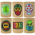 Neoprene Hemp Lined Can and Bottle Cooler - 6 Pieces Per Retail Ready Display 24823 POLAR GEAR