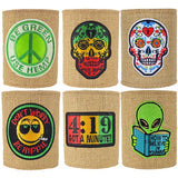 Neoprene Hemp Lined Can and Bottle Cooler - 6 Pieces Per Retail Ready Display 24823 POLAR GEAR