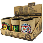 Neoprene Hemp Lined Can and Bottle Cooler - 6 Pieces Per Retail Ready Display 24823 POLAR GEAR