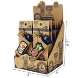 Hemp Lighter Case Key Chain with Patch - 12 Pieces Per Retail Ready Display 24974 SMOKEZILLA