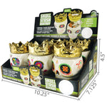 Ceramic Skull Ash Tray and Stash Jar - 6 Pieces Per Retail Ready Display 24993 SMOKEZILLA