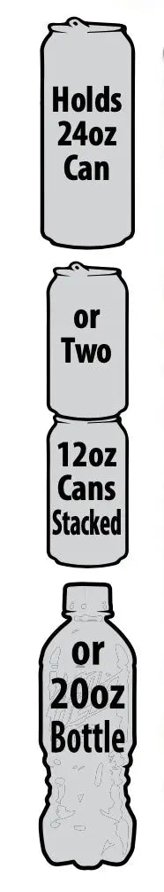 Neoprene 24 Oz Can and Bottle Cooler - 6 Pieces Per Retail Ready Display 22477 POLAR GEAR