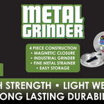 Metal 4 Piece Full Print Grinder - 6 Pieces Per Retail Ready Display 25016 SMOKEZILLA