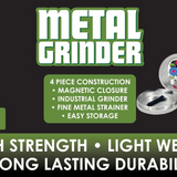 Metal 4 Piece Full Print Grinder - 6 Pieces Per Retail Ready Display 25016 SMOKEZILLA