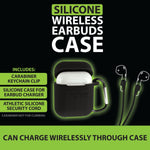 Earbud Case Silicone with Carabiner Clip - 8 Pieces Per Retail Ready Display 25032 GADGET GEAR