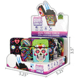 Sugar Skull Dual Torch Lighter - 15 Pieces Per Retail Ready Display 25184 SMOKEZILLA