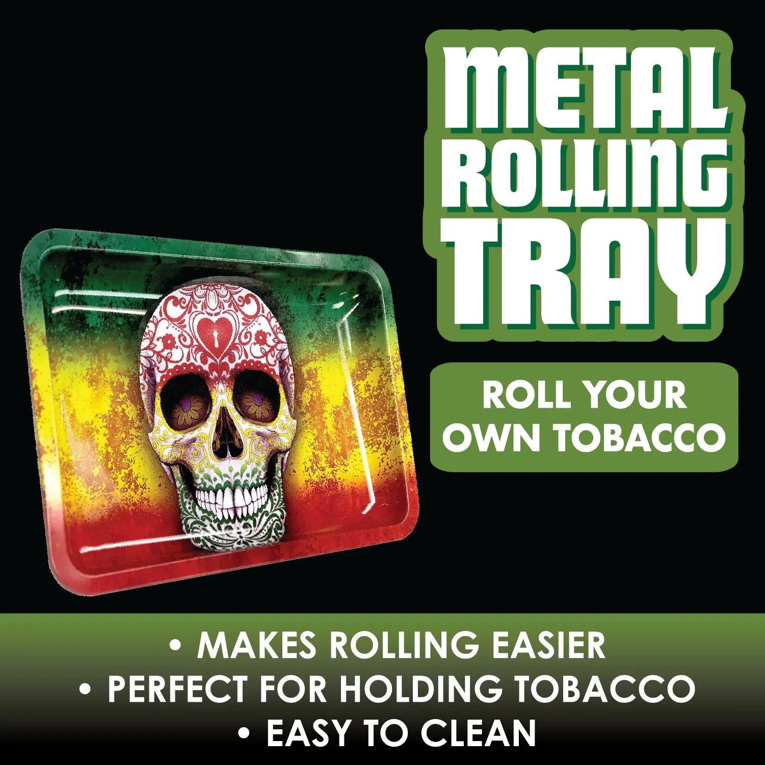 Metal Roll Tray - 6 Pieces Per Retail Ready Display 25232 SMOKEZILLA