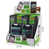 Phone Wallet Dual Pocket Spandex - 12 Pieces Per Retail Ready Display 25469MN GADGET GEAR
