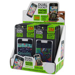 Phone Wallet Dual Pocket Spandex - 12 Pieces Per Retail Ready Display 25469MN GADGET GEAR
