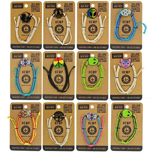 Hemp Bracelet with Emblem - 12 Pieces Per Retail Ready Display 25533 SMOKEZILLA